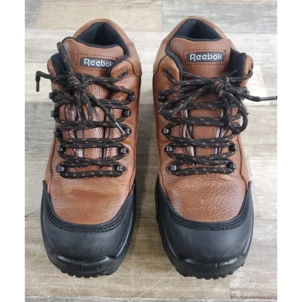 Reebok Tiahawk Mens 6 Composite Toe Work Boots Brown‎ Leather Workwear Outdoor